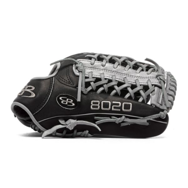 8020 Advanced Fielding Glove with B17 T-Web and Conventional Back Black/Gray