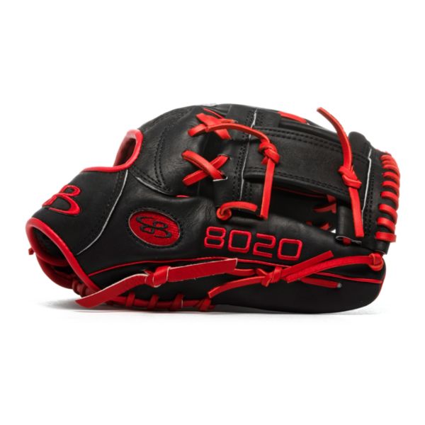 8020 Advanced Fielding Glove with B3 I-Web and Conventional Back Black/Red