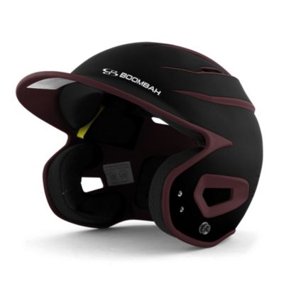 maroon softball helmet