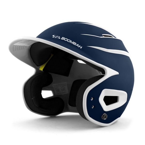 DEFCON Batting Helmet Sleek Profile Navy/White