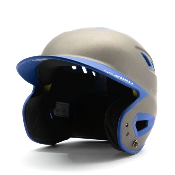 DEFCON Batting Helmet Charcoal/Royal Blue