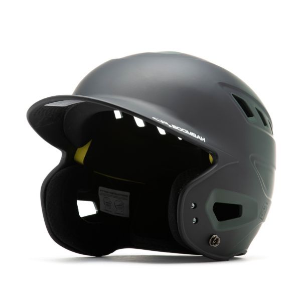 Boombah DEFCON Matte Fade Batting Helmet Black/Dark Green