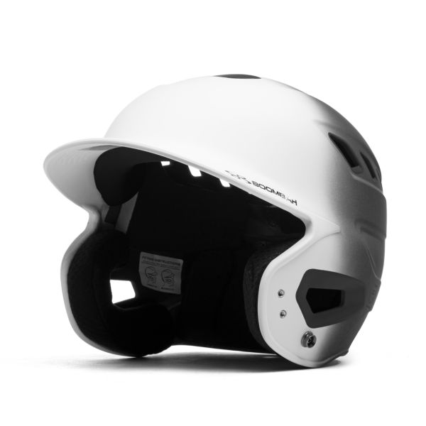 Boombah DEFCON Matte Fade Batting Helmet NOSCAE White/Black