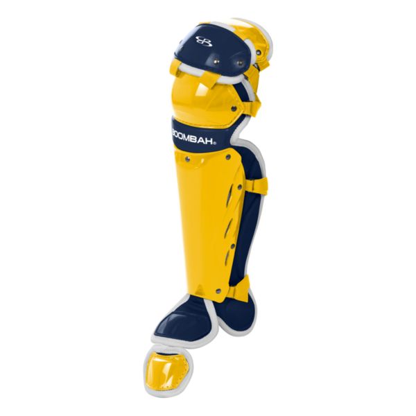 Boombah DEFCON Shin Guards Gold/Navy