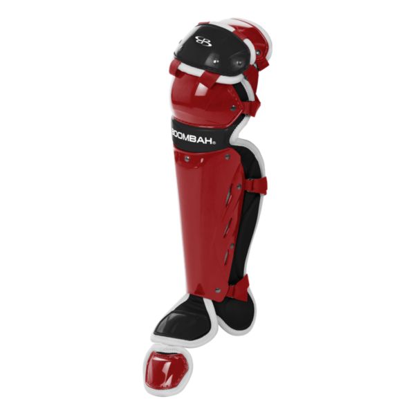 Boombah DEFCON Shin Guards Red/Black