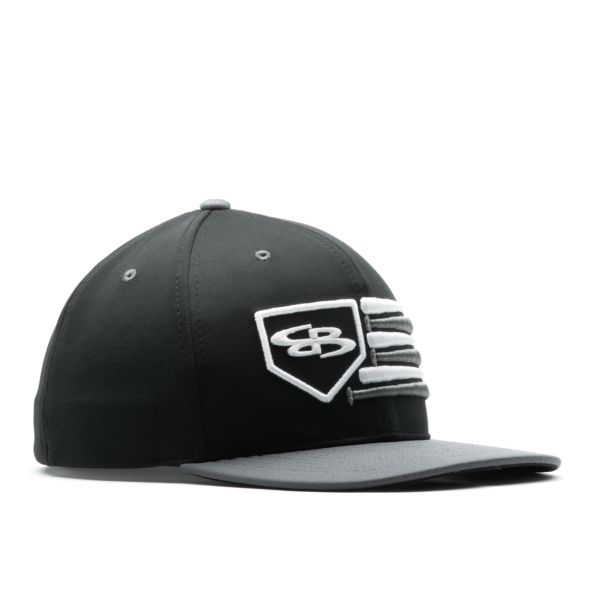 Boombah Elite Series USA Hat Black/Charcoal/White