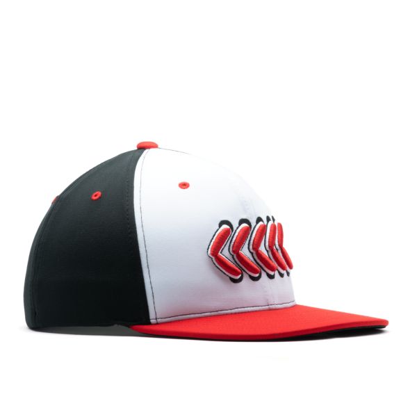 Elite Series Double Flex USA Baseball Stitches Hat White/Red/Black