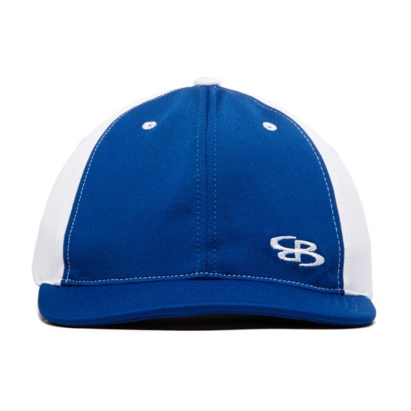Elite Series Double Flex Low Profile Two Tone Hat White/Royal Blue