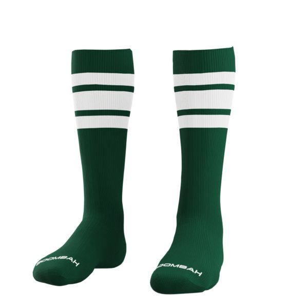 Classic Striped Socks Dark Green/White