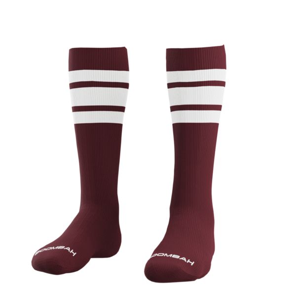 Classic Striped Socks Maroon/White