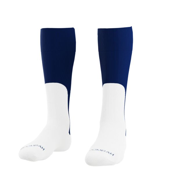 Basic Mock Stirrup Socks Navy/White