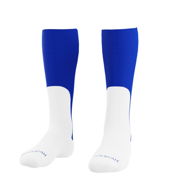 Basic Mock Stirrup Socks Royal/White