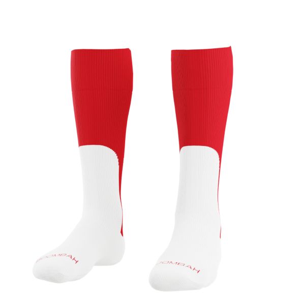 Basic Mock Stirrup Socks Red/White