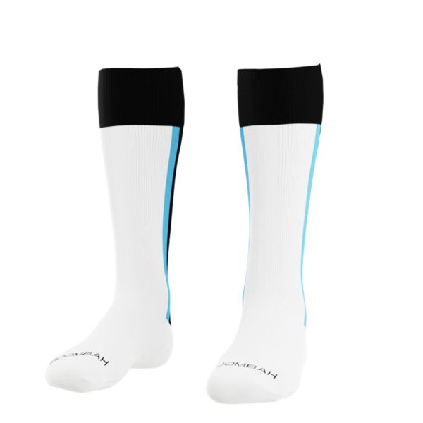 Loaded Mock Stirrup Socks White/Black/Columbia