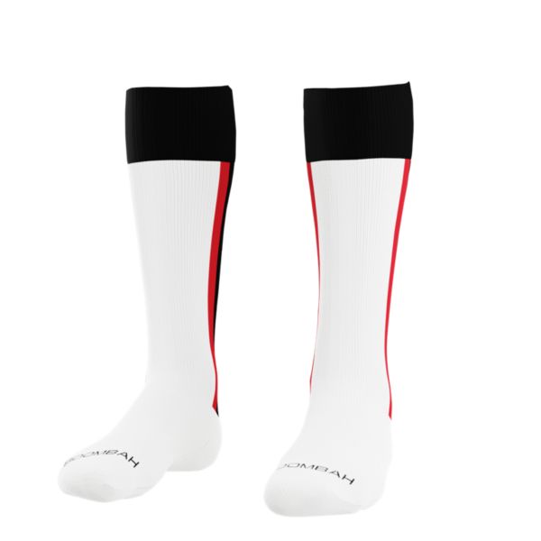 Loaded Mock Stirrup Socks White/Black/Red