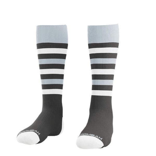 Gameday Multi Striped Socks Dark Charcoal/White/Gray