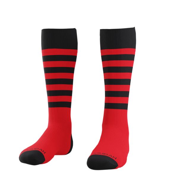Highlight Multi Striped Socks Red/Black