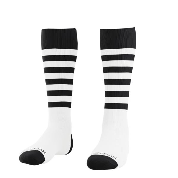 Highlight Multi Striped Socks White/Black