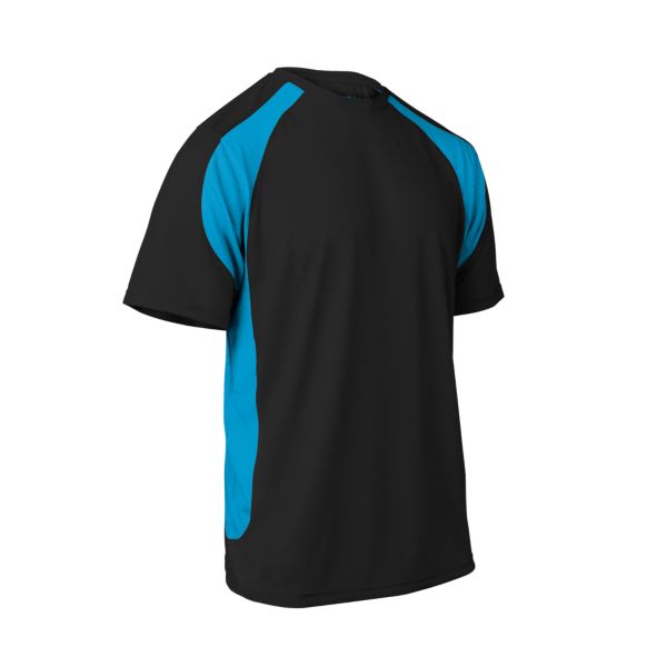 Men's Explosion Short Sleeve Shirt Black/Columbia Blue
