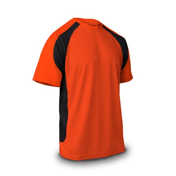 Men's Explosion Short Sleeve Shirt Orange/Black