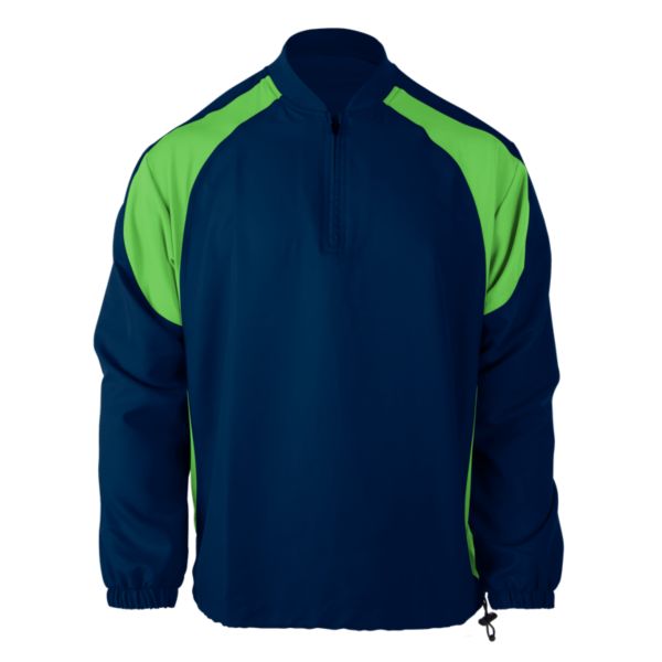Men's Explosion LS Pullover Navy/Lime Green
