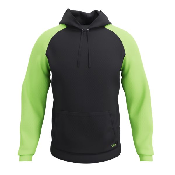 Men's Cannon Hoodie Black/Lime Green