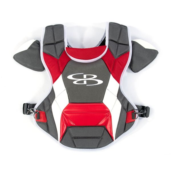 Boombah DEFCON Youth Chest Protector Commotio Cordis Dark Charcoal/Red