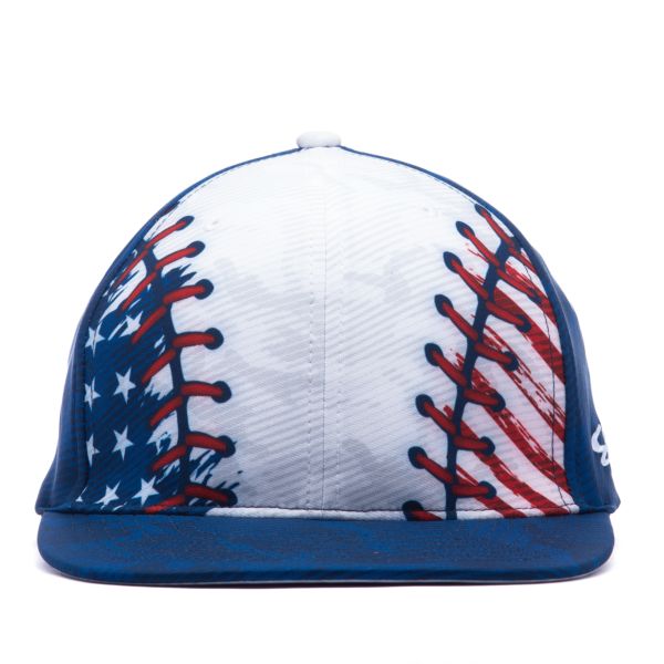 Men's Elite Series Inkflex USA Baseball White/Navy/Royal Blue