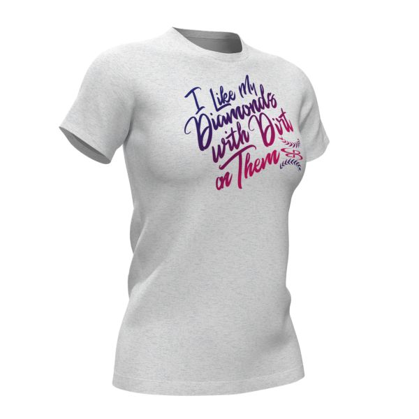 Women's Graphic Diamond Sports Semi-Fitted T-Shirts