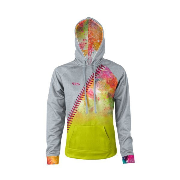 Girl's Softball Splatter Verge Hoodie