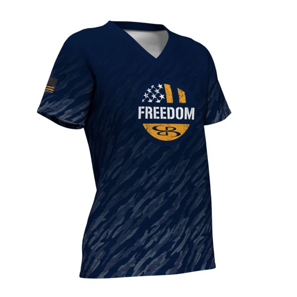 Women's USA Micromesh V-Neck T-Shirt