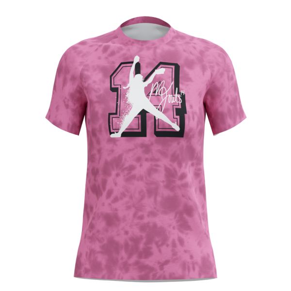 Girl's Montana Fouts Breeze Tee 5101 Pink/White/Black