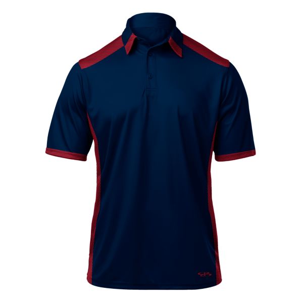Men's Slice Elect Polo Navy/Red