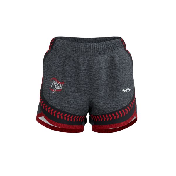 Girl's Montana Fouts Aspire Shorts 5101 Black/Charcoal/Red