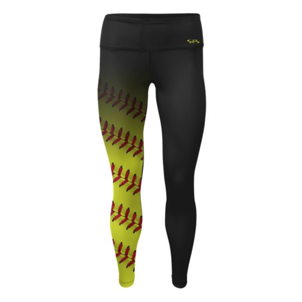 Girl's SuperLux Softball Seams Fade Leggings