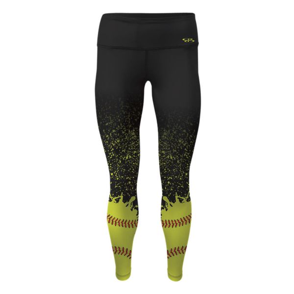 Girl's SuperLux Softball Splash Leggings