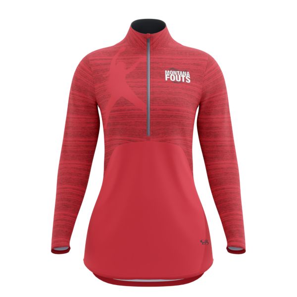 Women's Montana Fouts SuperLux Quarter Zip 5101 Red/Black/White