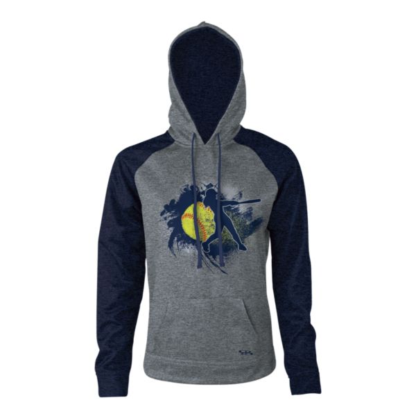 Women's Softball Connect Hoodie Gray/Navy