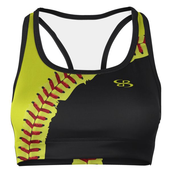 Women's Softball Seams 2.0 Black/Optic Yellow/Red