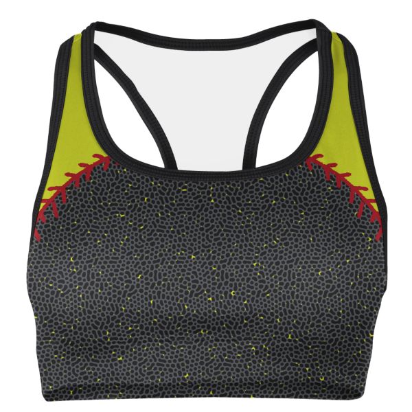 Women's Softball Represent Black/Optic Yellow/Red