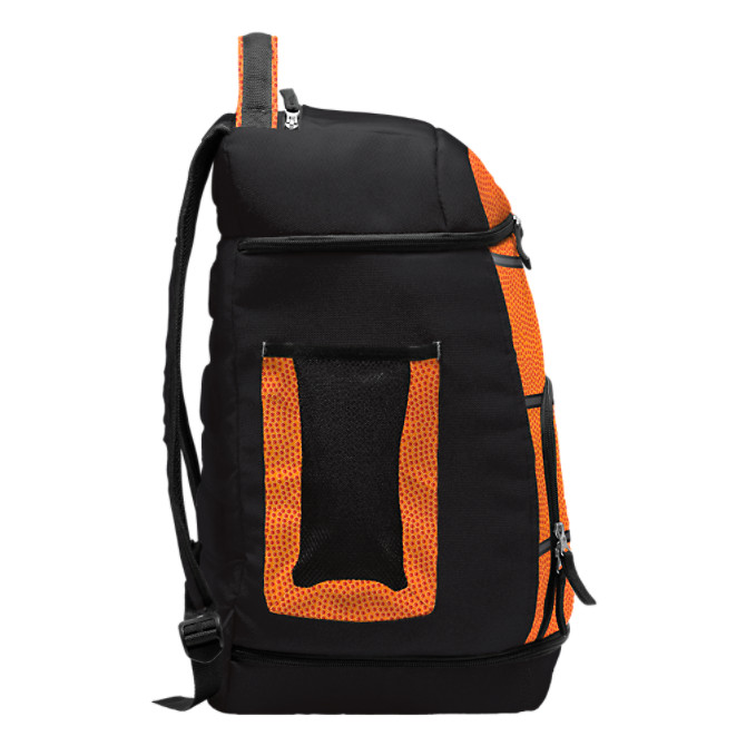 Boombah Swish Backpack Basketball Splatter Black/Orange 