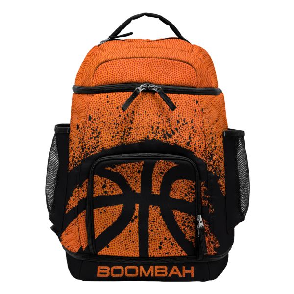 Swish Backpack Basketball Splatter Black/Orange