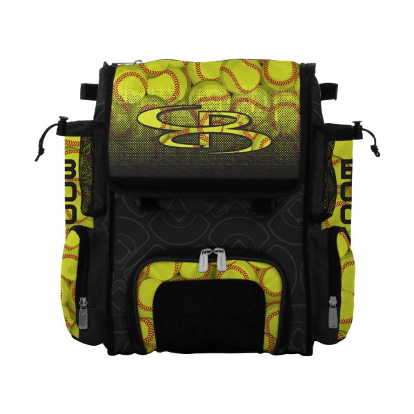 Mini Superpack Bat Pack Softball Black/Optic Yellow/Red