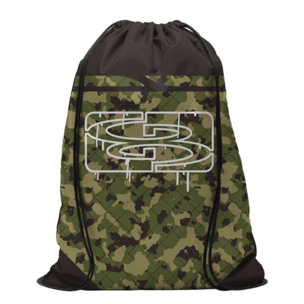 Fence Camo Drawstring Pack Sack