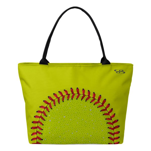 Softball 2.0 Tote Bag Optic Yellow/Red/Black