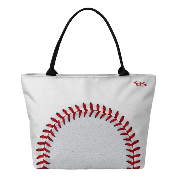 Baseball 2.0 Tote Bag White/Red/Black