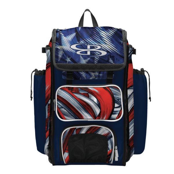 Catcher's Superpack Bat Bag USA Wave Navy/Red/White