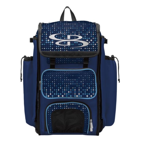 Catcher's Superpack Bat Bag Spotlight Navy/Cyan/Columbia Blue
