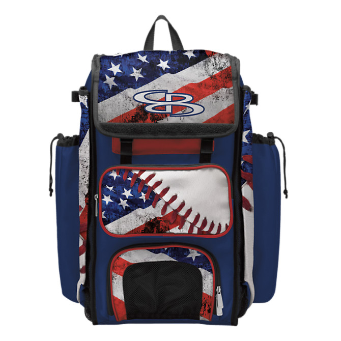 USA Clandestine Boombah Spartan 2.0 Rolling Baseball/Softball Duffle Bat Bag