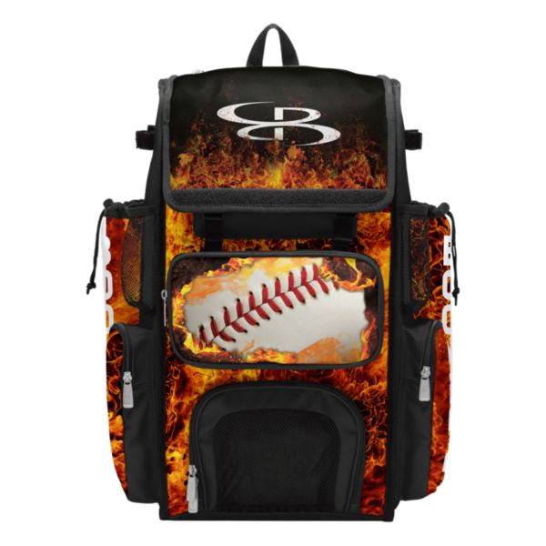 Superpack Fire Ball Bat Bag Black/Orange/White